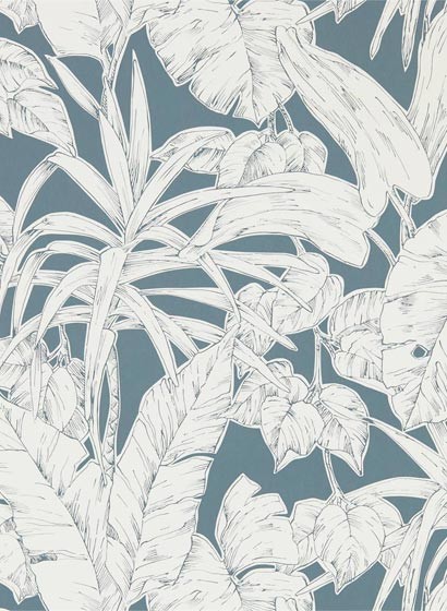 Scion Wallpaper Parlour Palm Charcoal