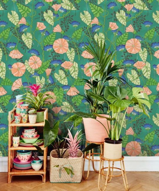Eijffinger Wallpaper Bindweed Flower