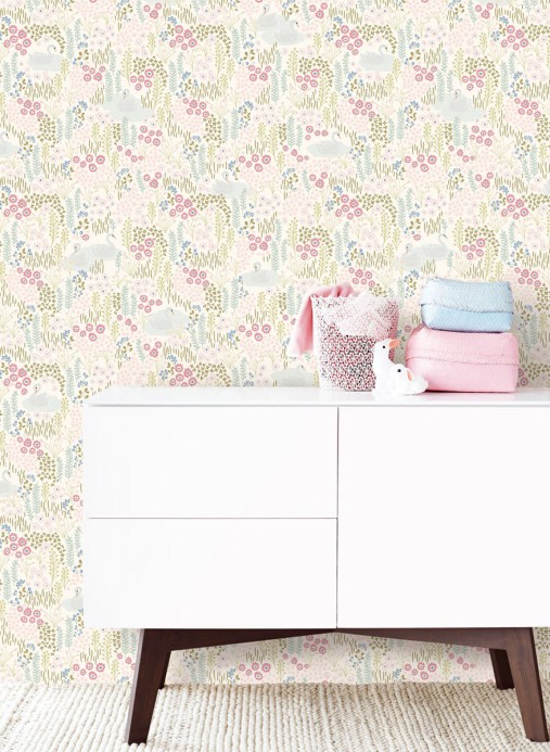 Eijffinger Carta da parati Vintage Swans