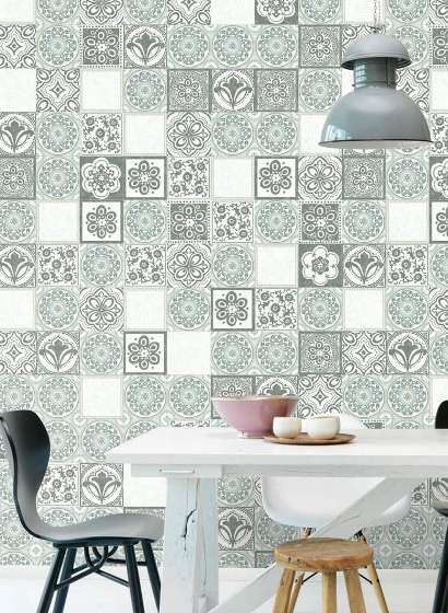 Eijffinger Wallpaper Mosaic Tiles