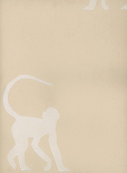 Andrew Martin Papier peint Cheeky Monkey - Natural