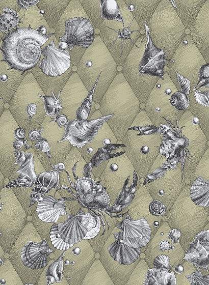 Edmond Petit Wallpaper Coquillage & Crustacés RM116-04 - Vert