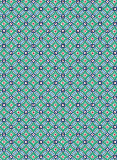 Eijffinger Wallpaper Geometric Grün Blau