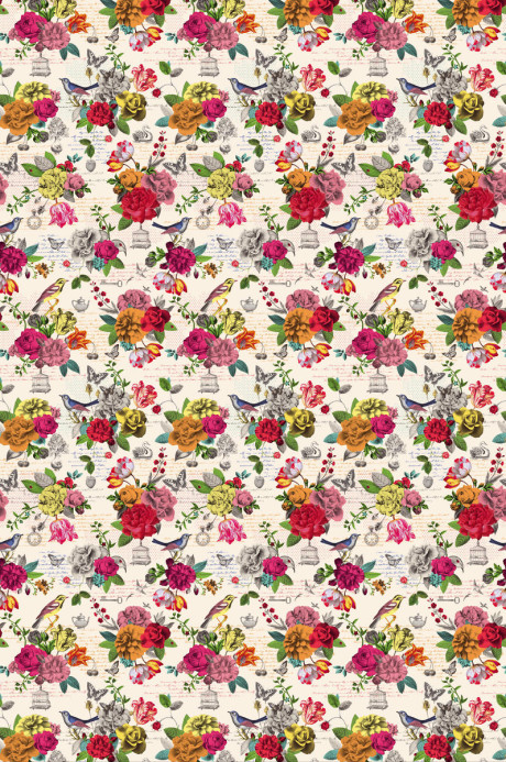 Eijffinger Papier peint Flowers - Multicolor