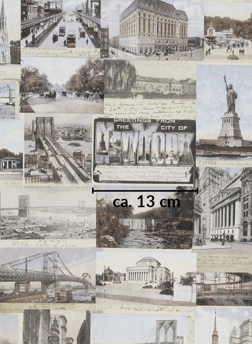 Tapete New York Postcard von Ralph Lauren - Multi