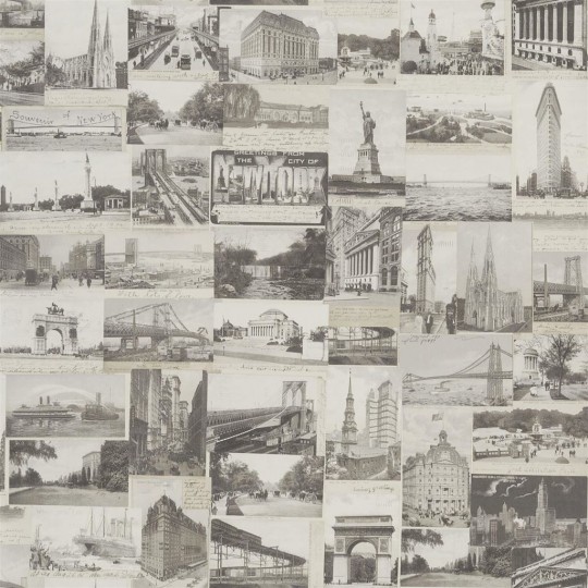 Vintage Tapete New York Postcard von Ralph Lauren