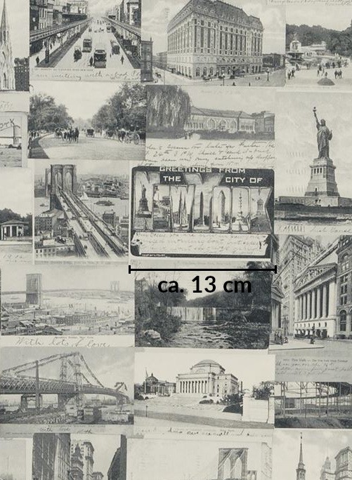 Ralph Lauren Wallpaper New York Postcard Black