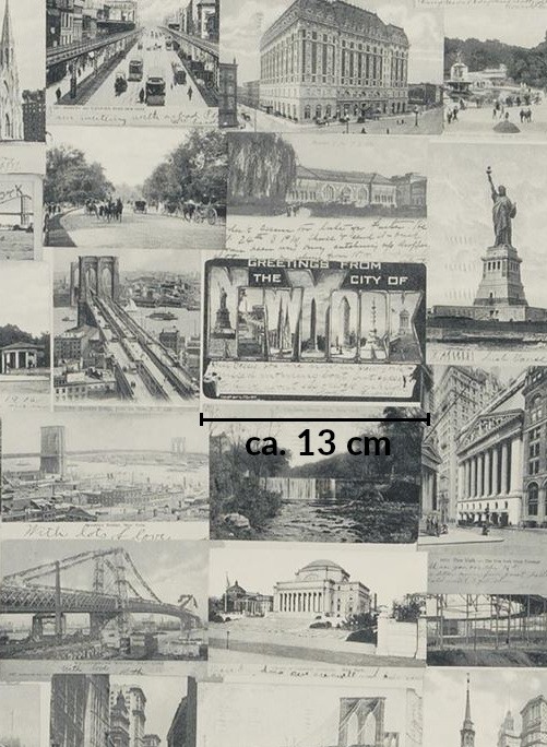 Tapete New York Postcard von Ralph Lauren - Black