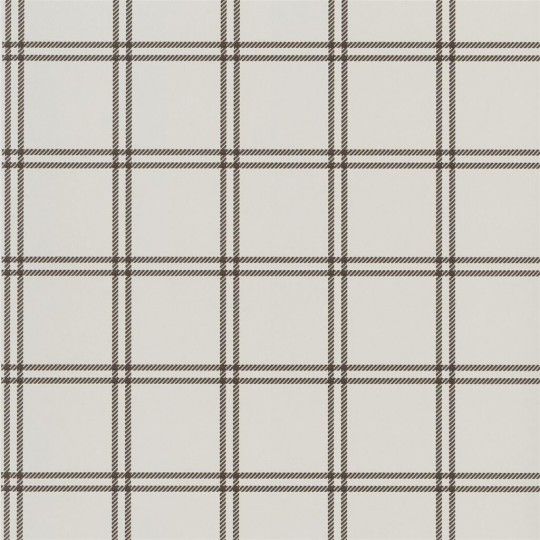 Karo-Tapete Shipley Windowpane von Ralph Lauren - Chocolate