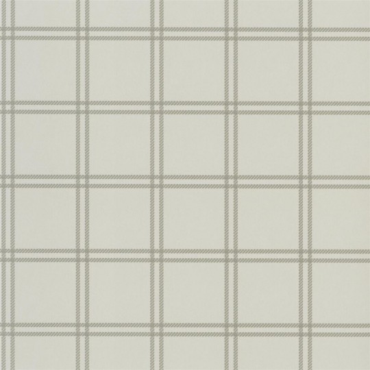 Karo-Tapete Shipley Windowpane von Ralph Lauren - Stone