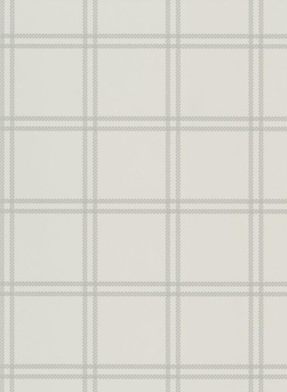 Ralph Lauren Carta da parati Shipley Windowpane - Light Grey