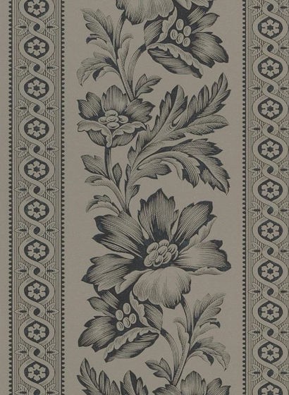 Florale Tapete Gwinnet Toile von Ralph Lauren - Slate