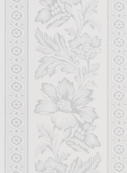 Florale Tapete Gwinnet Toile von Ralph Lauren - Light Grey