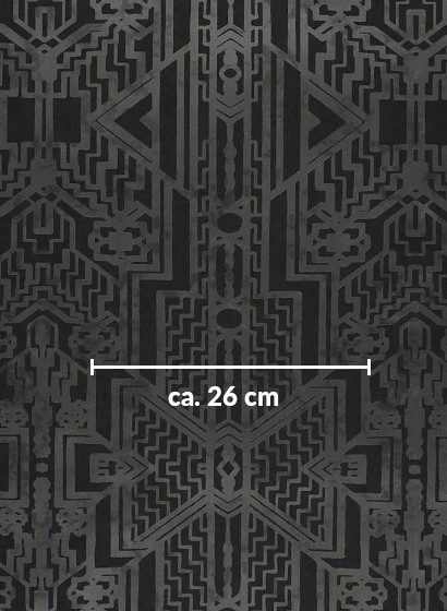 Art déco Tapete Brandt Geometric von Ralph Lauren - Charcoal