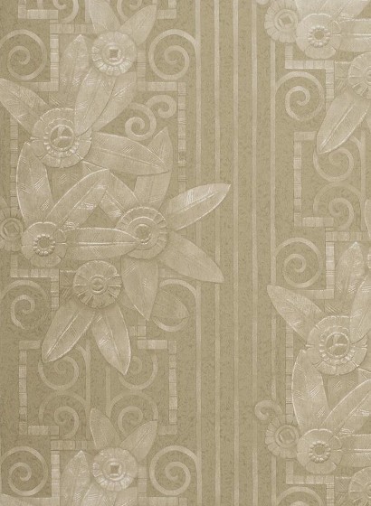 Art Déco Tapete Fleur Moderne von Ralph Lauren - Pearl Grey