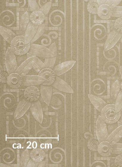 Art Déco Tapete Fleur Moderne von Ralph Lauren - Pearl Grey