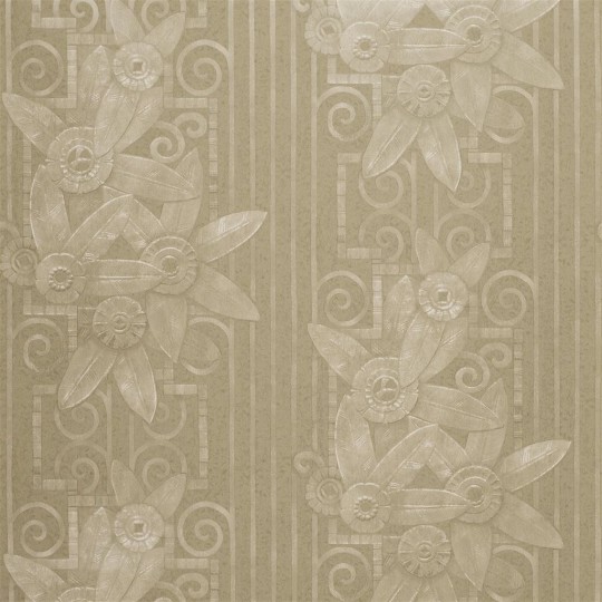 Ralph Lauren Wallpaper Fleur Moderne Pearl Grey metallic