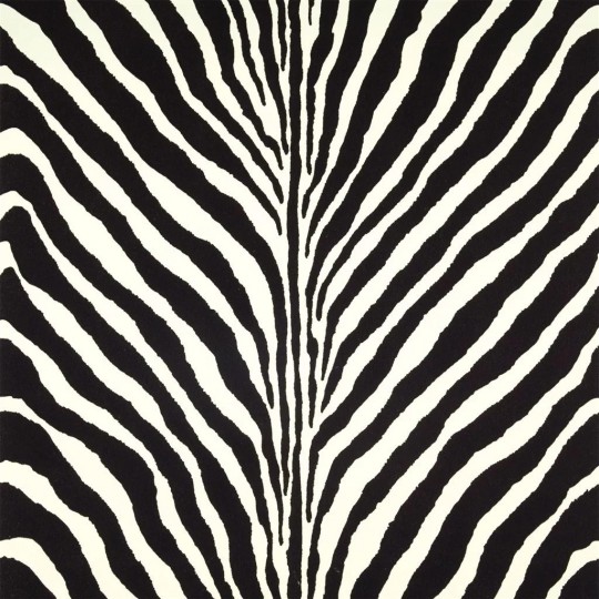 Flock Tapete Bartlett Zebra von Ralph Lauren - Charcoal