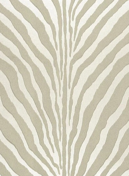 Flock Tapete Bartlett Zebra von Ralph Lauren - Pearl Grey