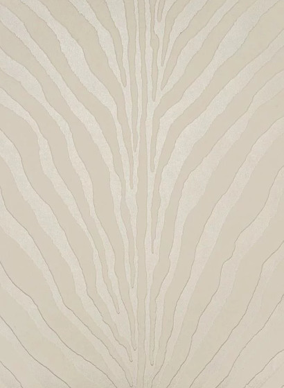 Flock Tapete Bartlett Zebra von Ralph Lauren - Cream