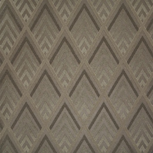 Flock Tapete Jazz Age Geometric von Ralph Lauren - Bronze