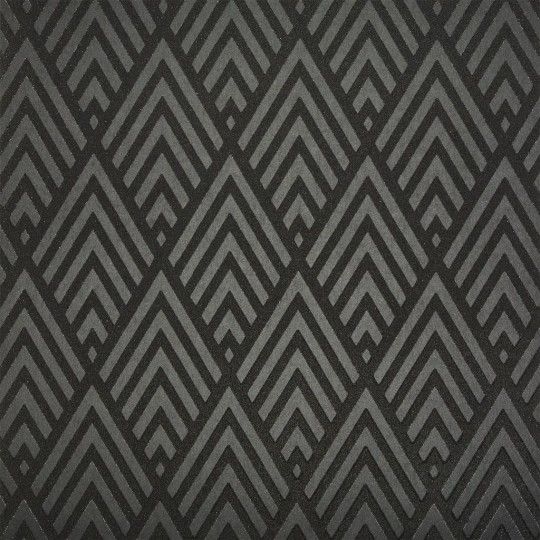Flock Tapete Jazz Age Geometric von Ralph Lauren - Charcoal