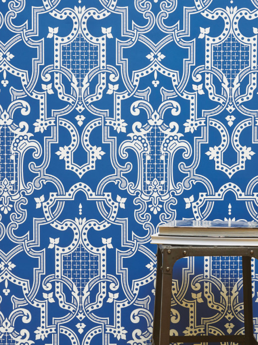 Isidore Leroy Wallpaper Theodore Blanc Bleu