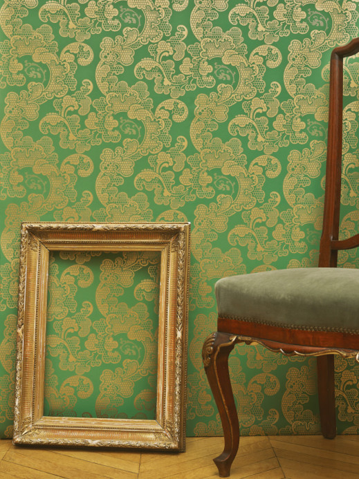 Isidore Leroy Wallpaper Eugénie Vert Doré