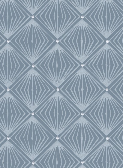 Isidore Leroy Wallpaper Diamants Bleu