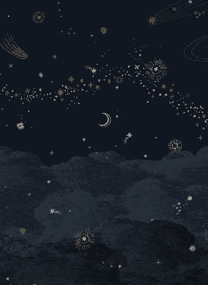 Wandbild Cosmos Nuit von Isidore Leroy - Bahnen 1/2/3