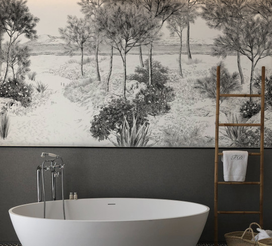 Wandbild Dune Gris von Isidore Leroy - Bahnen 1/2/3