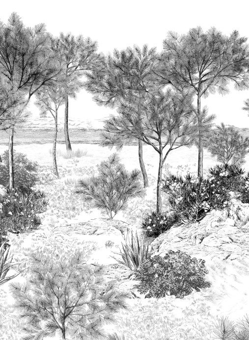 Isidore Leroy Mural Dune Gris Gris - Bahnen 4/5/6
