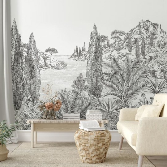 Isidore Leroy Papier peint panoramique Cyprès