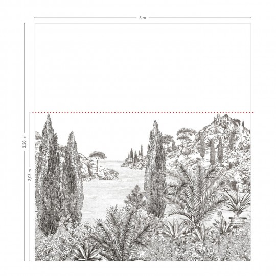 Isidore Leroy Papier peint panoramique Cyprès