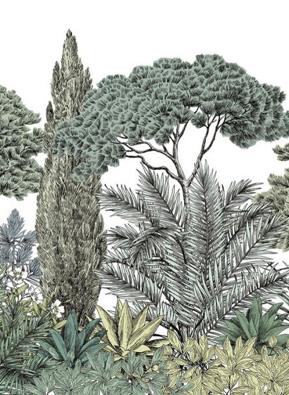 Isidore Leroy Papier peint panoramique Riviera Naturel - Naturel – Bahnen 4/5/6