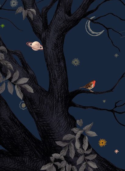 Wandbild Arbracadabra Nuit von Isidore Leroy - 8 Bahnen