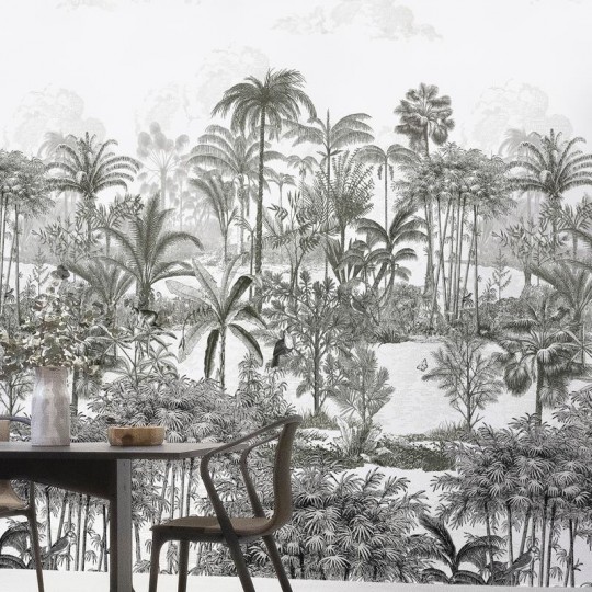 Isidore Leroy Papier peint panoramique Amazone Hoch - Gris