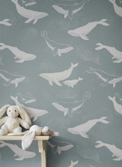 BoråsTapeter Wallpaper Whales