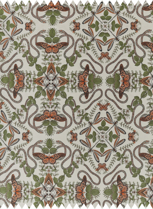 Clarke & Clarke Stoff Emerald Forest - Jacquard - Smoke