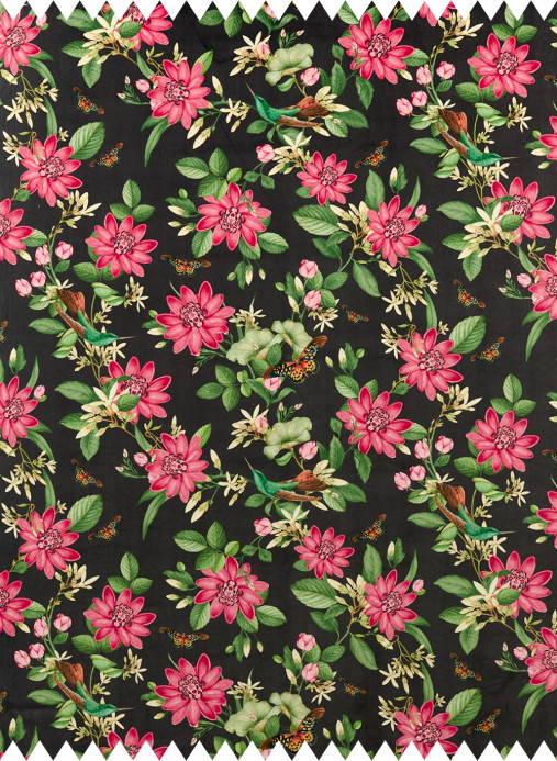 Clarke & Clarke Fabric Pink Lotus