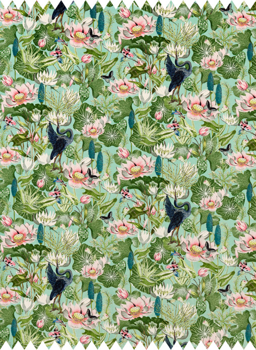 Clarke & Clarke Fabric Waterlily