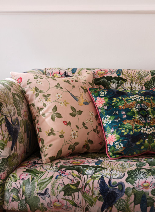 Clarke & Clarke Fabric Wild Strawberry