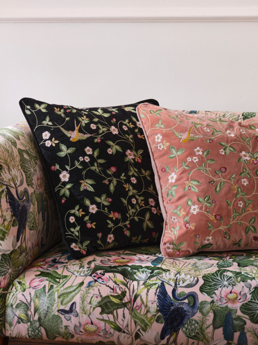 Clarke & Clarke Fabric Wild Strawberry