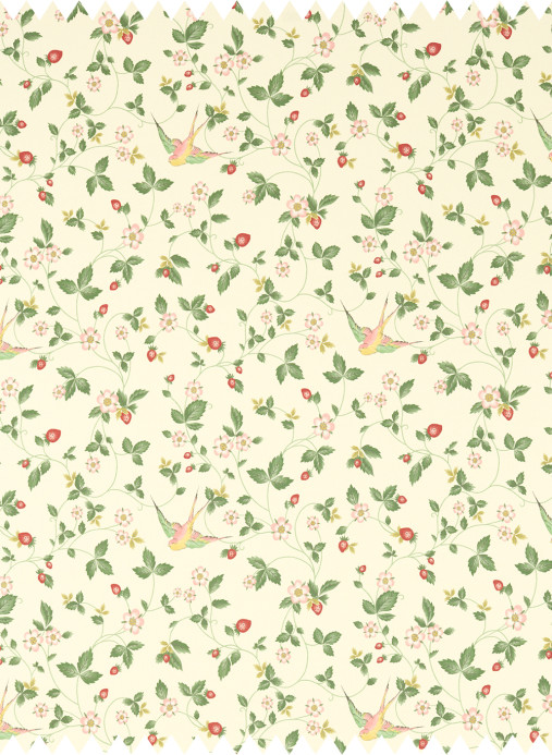 Clarke & Clarke Fabric Wild Strawberry