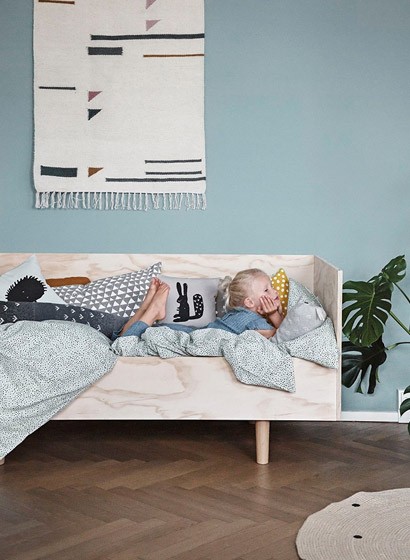 Ferm Living Jute Teppich Black Dots - Large