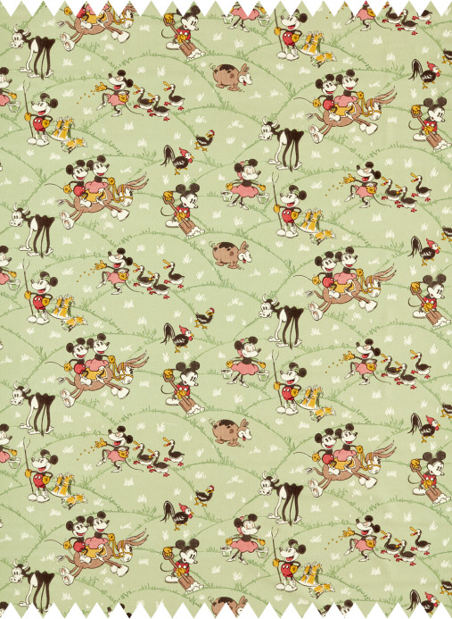 Sanderson Fabric Mickey at the Farm