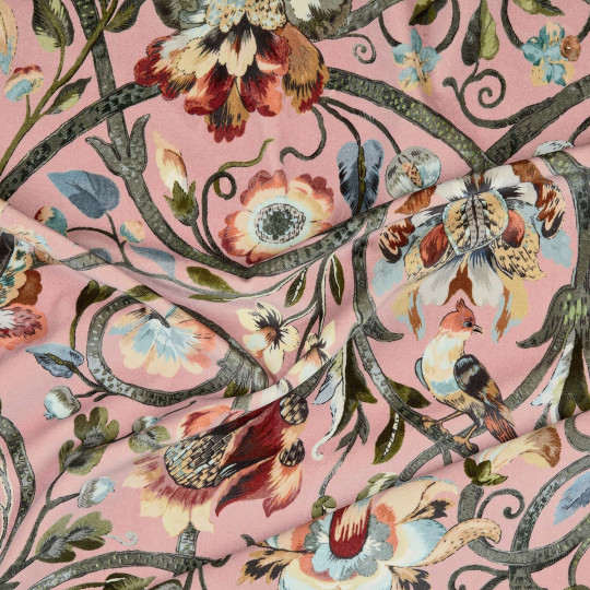 House of Hackney Fabric Gaia - Velvet - Blush