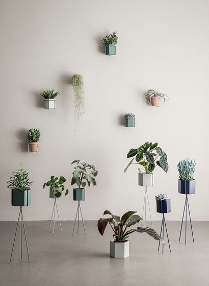 Ferm Living Plant Stand High - Dusty Green