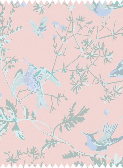 Cole & Son Stoff Hummingbirds Silk - Blush