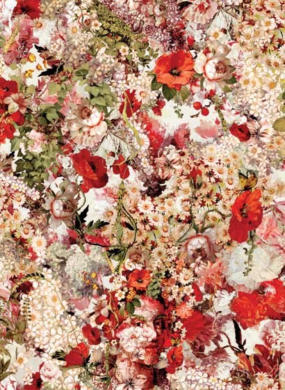 Blumen Tapete Celebration von Jean Paul Gaultier - Multico